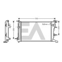 Radiateur, refroidissement du moteur EACLIMA 31R60076ELA