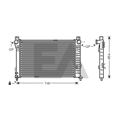 Radiateur, refroidissement du moteur