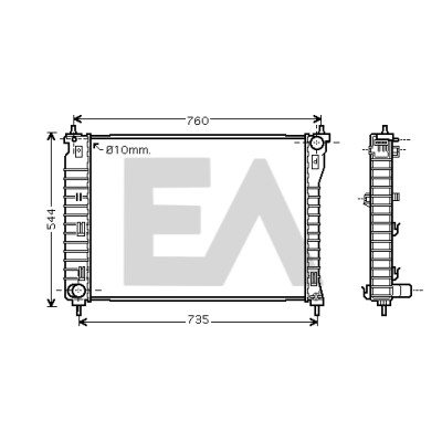 Radiateur, refroidissement du moteur