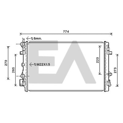 Radiateur, refroidissement du moteur