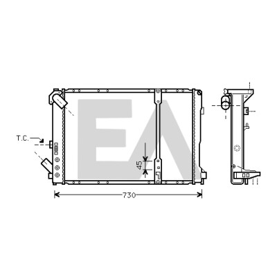 Radiateur, refroidissement du moteur