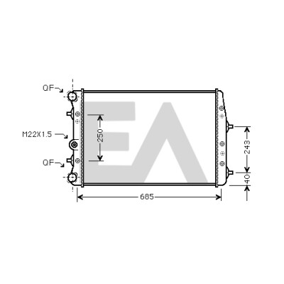 Radiateur, refroidissement du moteur
