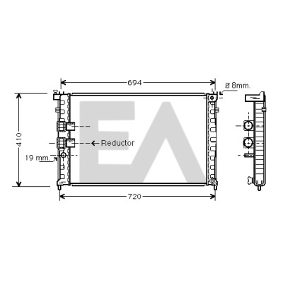 Radiateur, refroidissement du moteur