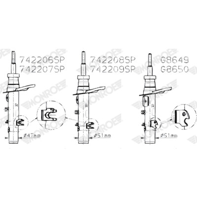Amortisseur MONROE G8649