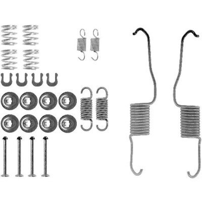 Kit d'accessoires, mâchoires de frein HELLA 8DZ 355 200-161