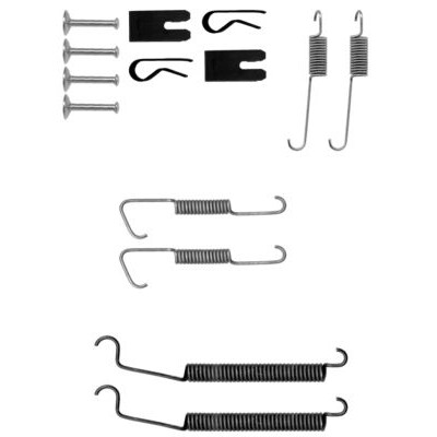 Kit d'accessoires, mâchoires de frein HELLA 8DZ 355 200-631