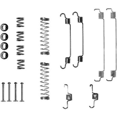 Kit d'accessoires, mâchoires de frein HELLA 8DZ 355 200-741