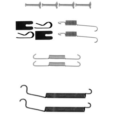 Kit d'accessoires, mâchoires de frein HELLA 8DZ 355 200-911
