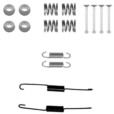Kit d'accessoires, mâchoires de frein HELLA 8DZ 355 201-021