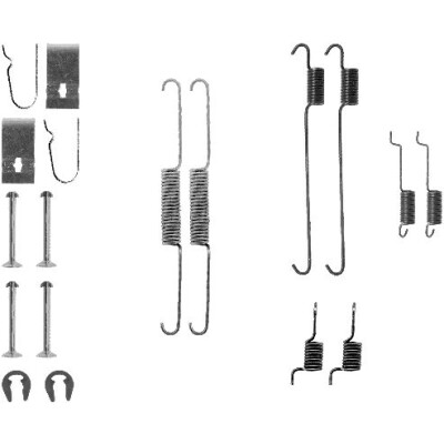 Kit d'accessoires, mâchoires de frein HELLA 8DZ 355 201-051