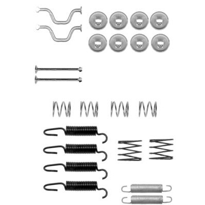 Kit d'accessoires, mâchoires de frein de stationnement HELLA 8DZ 355 201-821