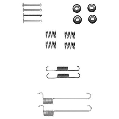 Kit d'accessoires, mâchoires de frein de stationnement HELLA 8DZ 355 201-881