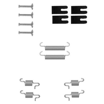 Kit d'accessoires, mâchoires de frein de stationnement HELLA 8DZ 355 201-891