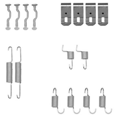Kit d'accessoires, mâchoires de frein de stationnement HELLA 8DZ 355 201-971