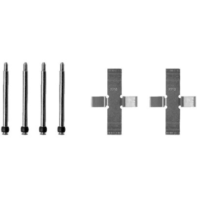 Kit d'accessoires, plaquettes de frein HELLA 8DZ 355 202-161