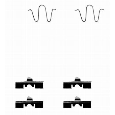 Kit d'accessoires, plaquettes de frein HELLA 8DZ 355 202-471