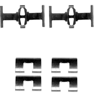 Kit d'accessoires, plaquettes de frein HELLA 8DZ 355 202-571