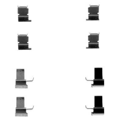 Kit d'accessoires, plaquettes de frein HELLA 8DZ 355 202-871