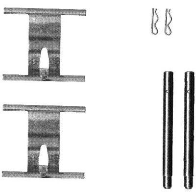 Kit d'accessoires, plaquettes de frein HELLA 8DZ 355 203-191