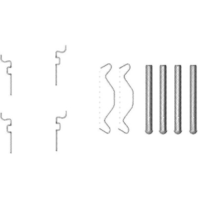 Kit d'accessoires, plaquettes de frein HELLA 8DZ 355 203-221