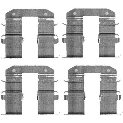 Kit d'accessoires, plaquettes de frein HELLA 8DZ 355 203-351