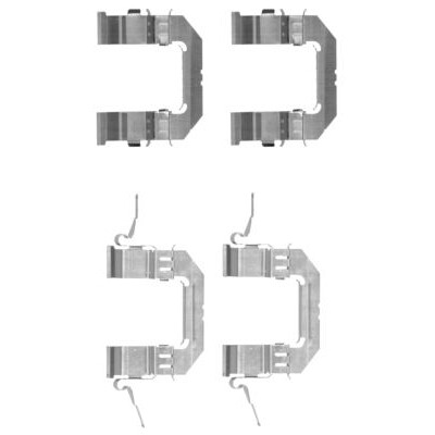 Kit d'accessoires, plaquettes de frein HELLA 8DZ 355 203-741