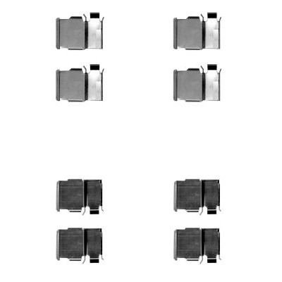 Kit d'accessoires, plaquettes de frein HELLA 8DZ 355 204-421