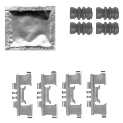 Kit d'accessoires, plaquettes de frein HELLA 8DZ 355 204-791