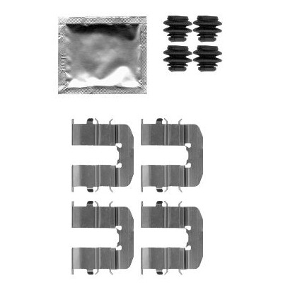 Kit d'accessoires, plaquettes de frein HELLA 8DZ 355 204-801