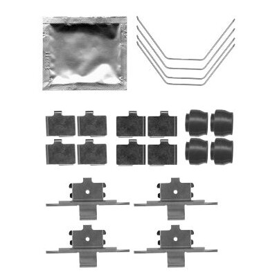 Kit d'accessoires, plaquettes de frein HELLA 8DZ 355 204-951
