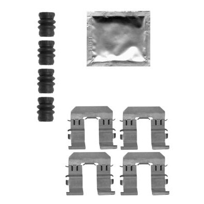 Kit d'accessoires, plaquettes de frein HELLA 8DZ 355 205-271