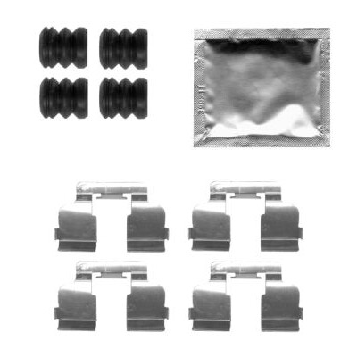 Kit d'accessoires, plaquettes de frein HELLA 8DZ 355 205-291