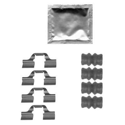 Kit d'accessoires, plaquettes de frein HELLA 8DZ 355 205-361