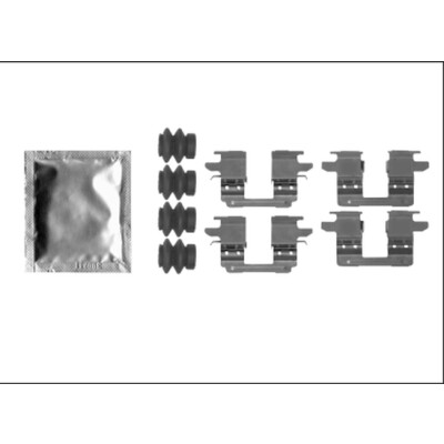 Kit d'accessoires, plaquettes de frein HELLA 8DZ 355 205-531