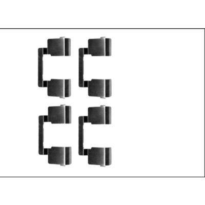 Kit d'accessoires, plaquettes de frein HELLA 8DZ 355 205-571