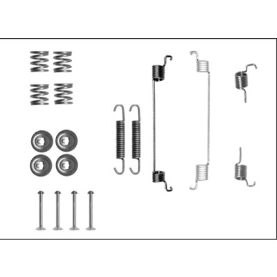 Kit d'accessoires, mâchoires de frein HELLA 8DZ 355 205-831
