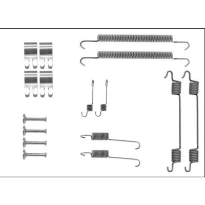 Kit d'accessoires, mâchoires de frein HELLA 8DZ 355 205-841