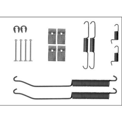 Kit d'accessoires, mâchoires de frein HELLA 8DZ 355 205-871