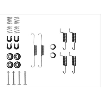 Kit d'accessoires, mâchoires de frein de stationnement HELLA 8DZ 355 205-911