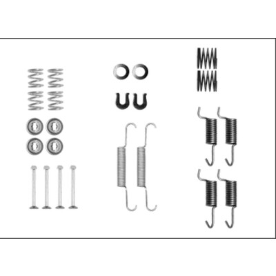 Kit d'accessoires, mâchoires de frein de stationnement HELLA 8DZ 355 205-941