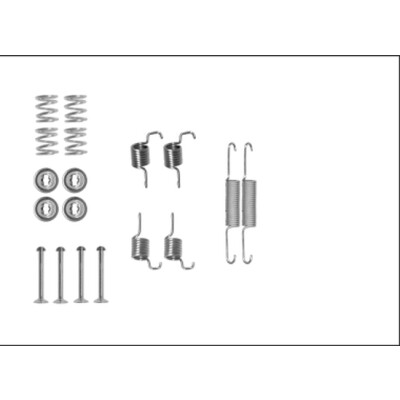 Kit d'accessoires, mâchoires de frein de stationnement HELLA 8DZ 355 205-951