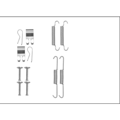 Kit d'accessoires, mâchoires de frein de stationnement HELLA 8DZ 355 205-961