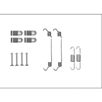 Kit d'accessoires, mâchoires de frein de stationnement HELLA 8DZ 355 205-981