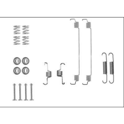 Kit d'accessoires, mâchoires de frein HELLA 8DZ 355 206-051