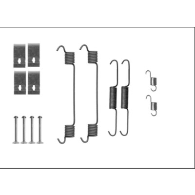 Kit d'accessoires, mâchoires de frein HELLA 8DZ 355 206-101