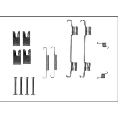Kit d'accessoires, mâchoires de frein de stationnement HELLA 8DZ 355 206-121
