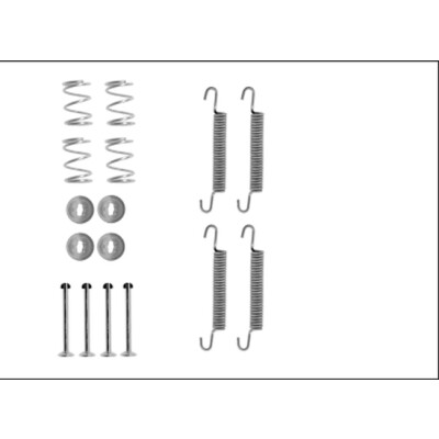 Kit d'accessoires, mâchoires de frein de stationnement HELLA 8DZ 355 206-141