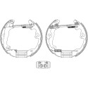 Jeu de mâchoires de frein HELLA 8DB 355 004-491
