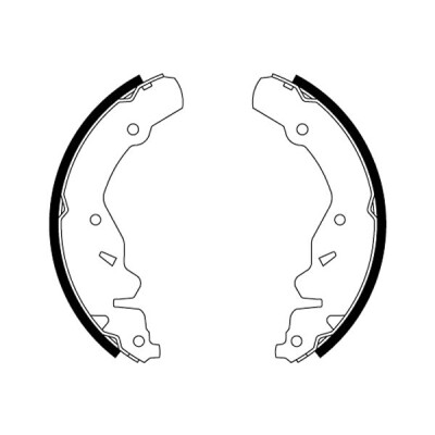 Jeu de mâchoires de frein HELLA 8DB 355 000-481