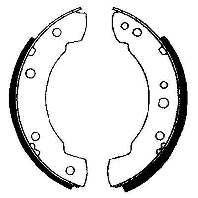 Jeu de mâchoires de frein HELLA 8DB 355 000-541